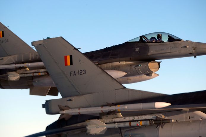 De Belgische F-16's kwamen in actie in Litouwen na een eerste scramble voor het detachement.