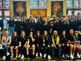 Voetbalclub KSV Oudenaarde met twee kampioenenteams naar het stadhuis