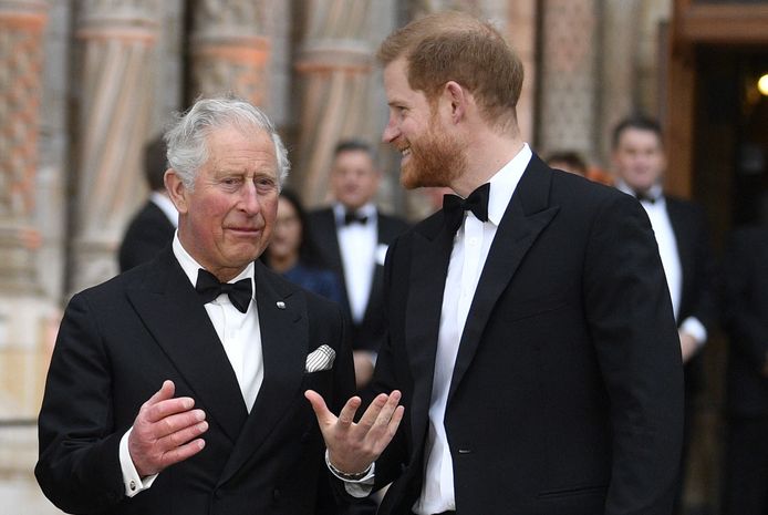 Charles nodigde prins Harry uit in Engeland.