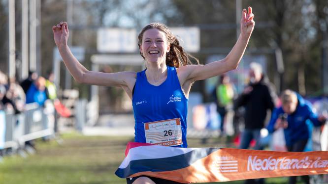 Na ‘krakende stem en veel gehoest’ wint Veerle Bakker toch het NK cross: ‘De benen waren goed genoeg’