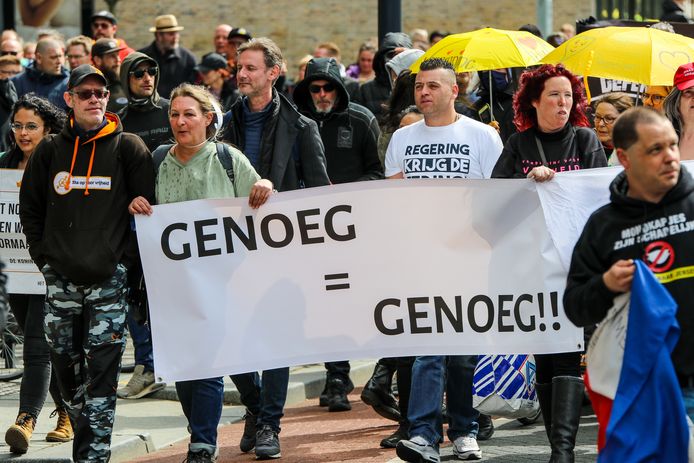 Vorige week demonstreerden de coronasceptici ook al in Rotterdam na een oproep op sociale media, genaamd ‘Mars voor Vrijheid