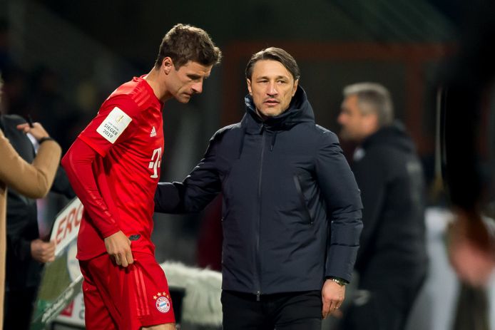 Thomas Müller met Niko Kovac.
