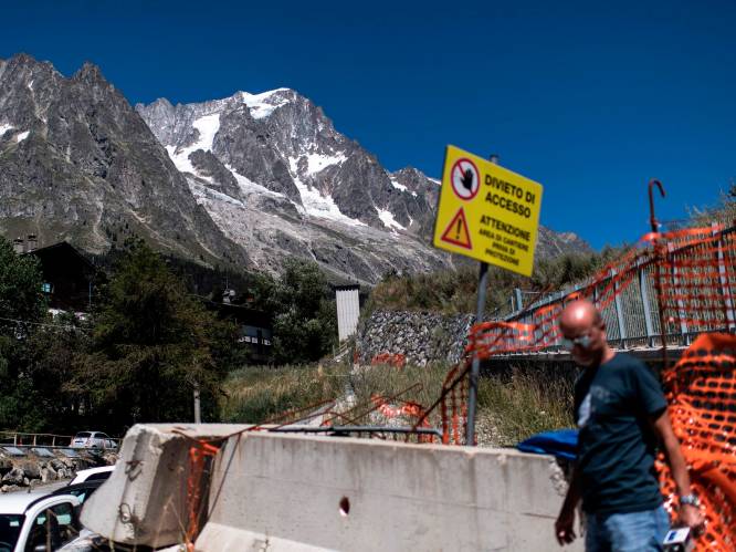 Gigantisch stuk gletsjer dreigt af te breken: evacuatie aan Italiaanse kant Mont Blanc