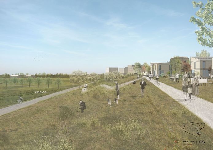 Impressies van masterplan Waterzande in Perkpolder.