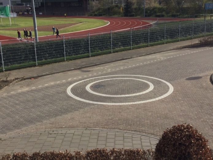 De punaisedrempel op de hoek van de Concordialaan en de Moeskes in Etten-Leur.