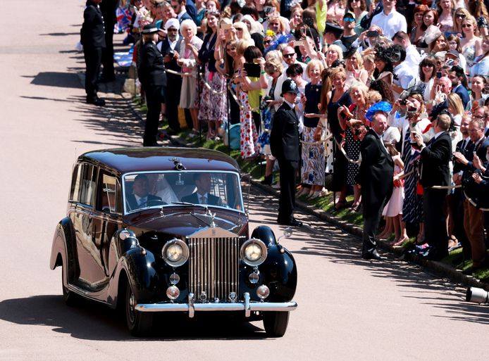 De Rolls-Royce Phantom IV die Meghan Markle en haar moeder Doria Ragland naar de St. George's Chapel bracht.