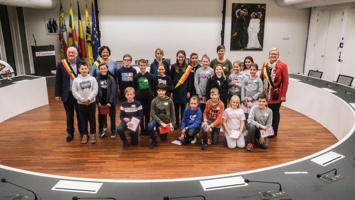 De kindergemeenteraad in Zwevegem werd voorgesteld.