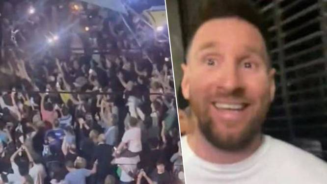 Waanzin: Lionel Messi na bezoek aan restaurant in Buenos Aires opgewacht door uitzinnige massa