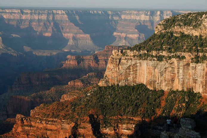 De North Rim van het Grand Canyon National Park in Arizona.