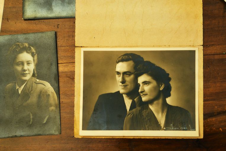 Willy Van Paemel en Yvonne Schollen in de jaren ’40.  Beeld Thomas Nolf