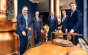 Directie Bavaria: De neven Stijn, Pieter, Jan-Renier, Frank en Peer Swinkels