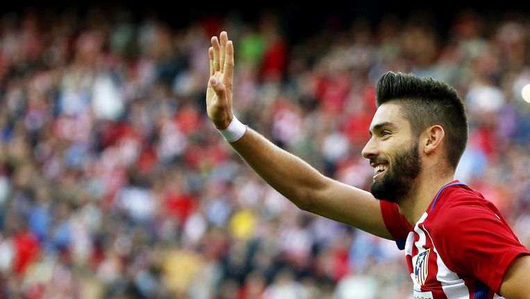Yannick Carrasco scoorde drie keer voor Atlético Madrid. Beeld epa