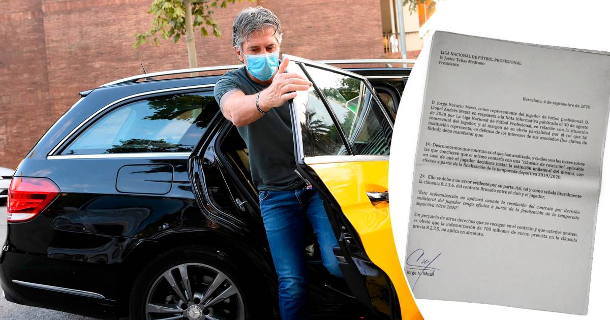Oorlog tussen Barça en Messi duurt voort: vader Jorge ...