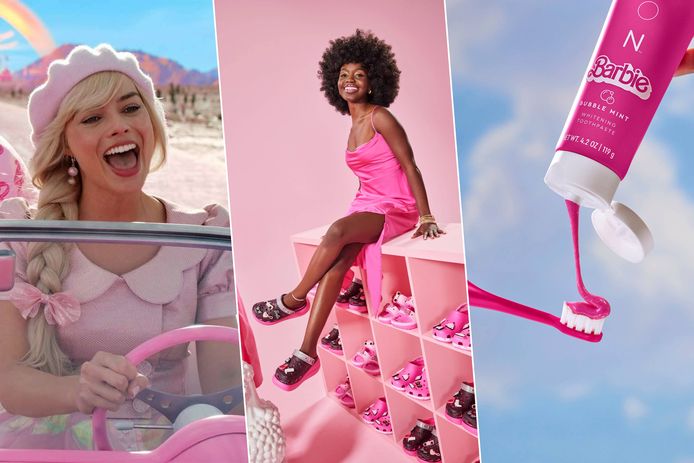 Van Crocs tot tandpasta: iedereen pikt een graantje mee van het succes van Barbie.