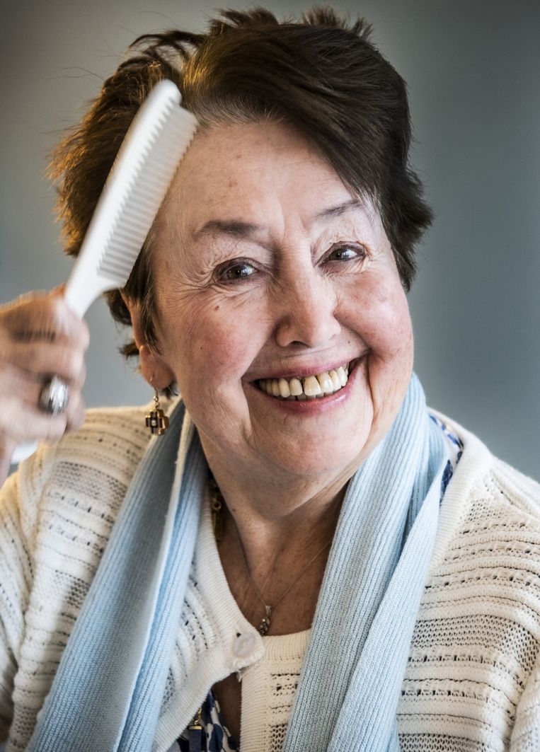 ‘Ik heb lieve mannen gekend. En ik heb mijn kinderen, natuurlijk. Maar ik heb ze moeten afgeven en daar kan ik níét tegen. Eén mensenleven kan maar zoveel van die ellende hebben.’ Beeld Saskia Vanderstichele