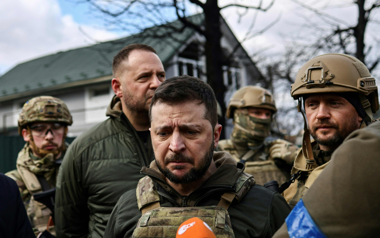 De Oekraïense president Volodymyr Zelensky. Beeld AFP