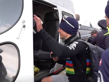 Evenepoel rentre à l’hôtel... en hélicoptère après une “journée parfaite”: “C’est moi le pilote ou quoi?”