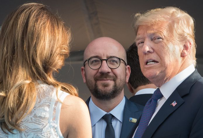 Premier Charles Michel en president Donald Trump.