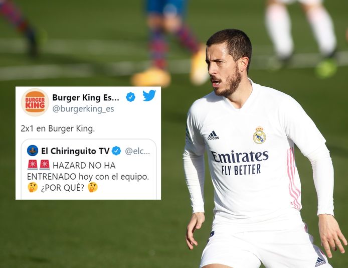 Burger King weet waarom Eden Hazard niet op training was...