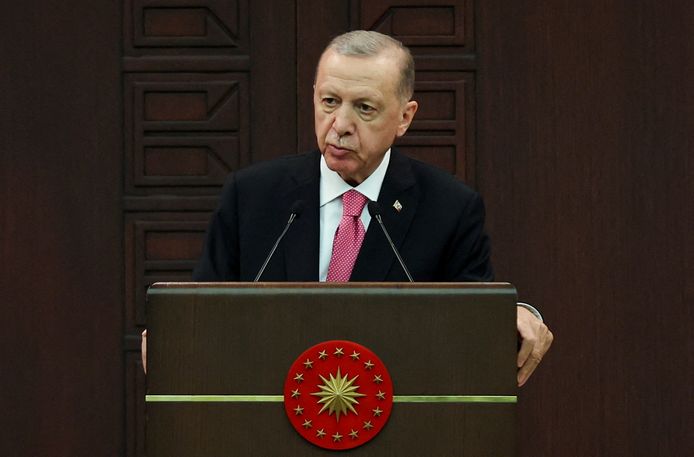 De Turkse president Reccep Tayyip Erdogan.