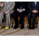 In tenue de ville en Crocs op bezoek bij koning Charles