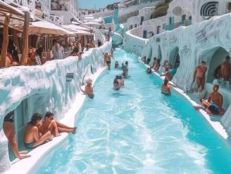 Iedereen wil naar dit waanzinnige Griekse zwembadpaleis. Een probleem: het bestaat niet