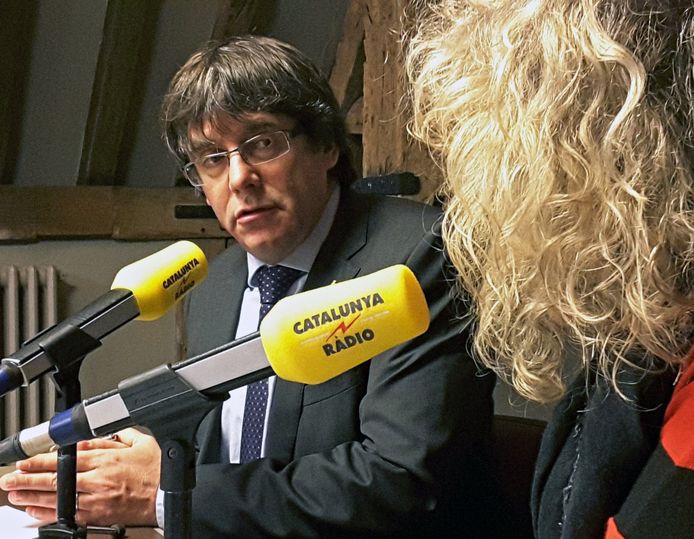 De afgezette Catalaanse minister-president Carles Puigdemont.