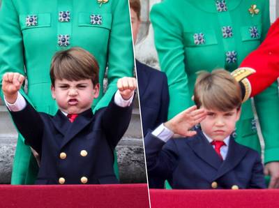 KIJK. Volop gekke bekken: prins Louis steelt de show tijdens eerste verjaardagsparade van koning Charles