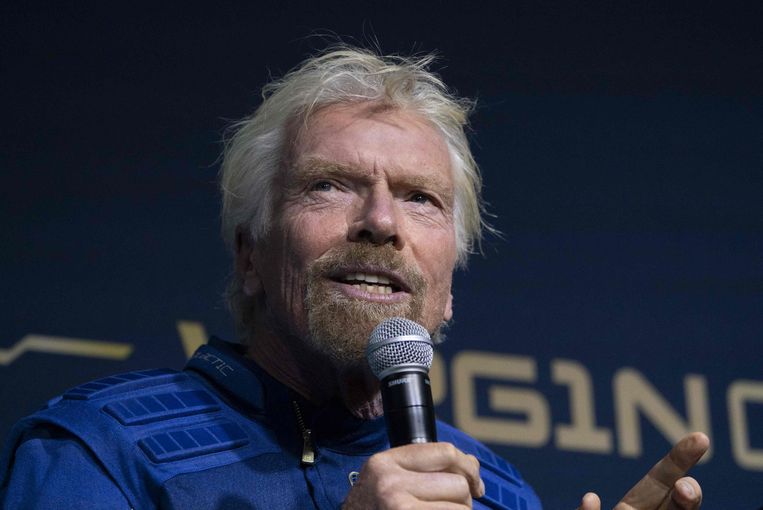 Richard Branson. Beeld AFP