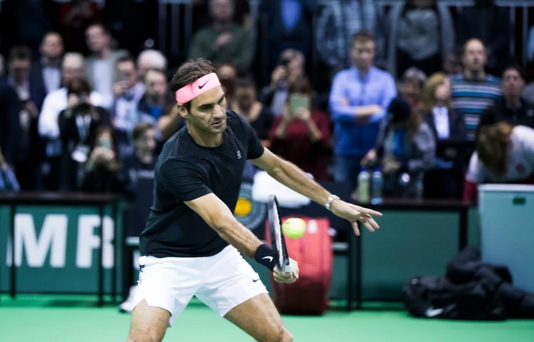 Roger Federer is terug in Ahoy om de oudste nummer 1 van de wereld te worden. Beeld anp