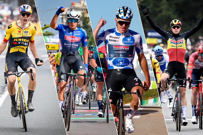 Wout van Aert, Jasper Philipsen, Remco Evenepoel en Tim Merlier, alle vier waren ze succesrijk in de WorldTour.
