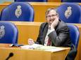 Frank Futselaar (SP) in december 2020 tijdens een debat in de Tweede Kamer over de stikstofwet.