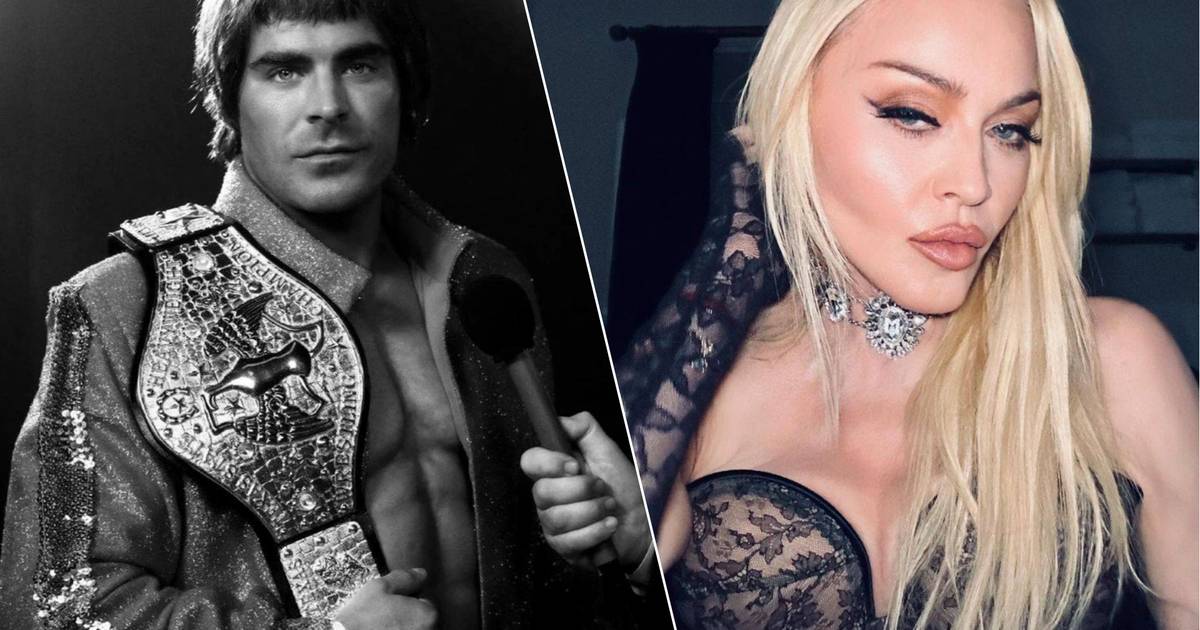 Celebrità 24 ore su 24, 7 giorni su 7.  Zac Efron è irriconoscibile nei panni del wrestler e Madonna ti porta nel backstage |  celebrità