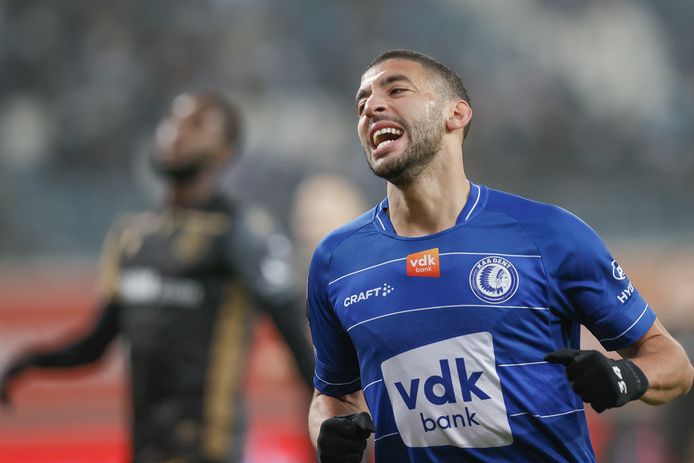 Tissoudali aan het feest tegen STVV.