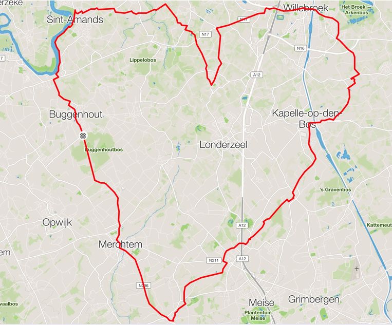 Geert De Vlieger laat met Strava Ros Beiaard wel zijn ronde doen ...