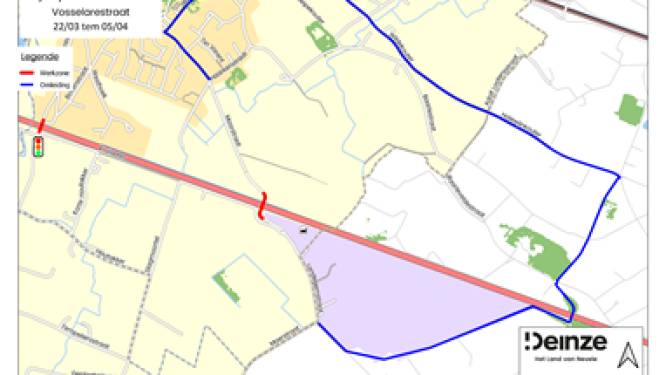 Hinder in Landegem door werken aan bruggen over E40