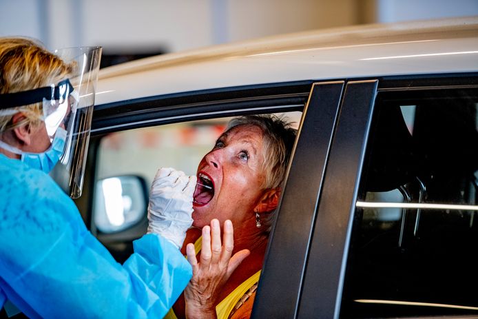 Een coronatest, foto ter illustratie.