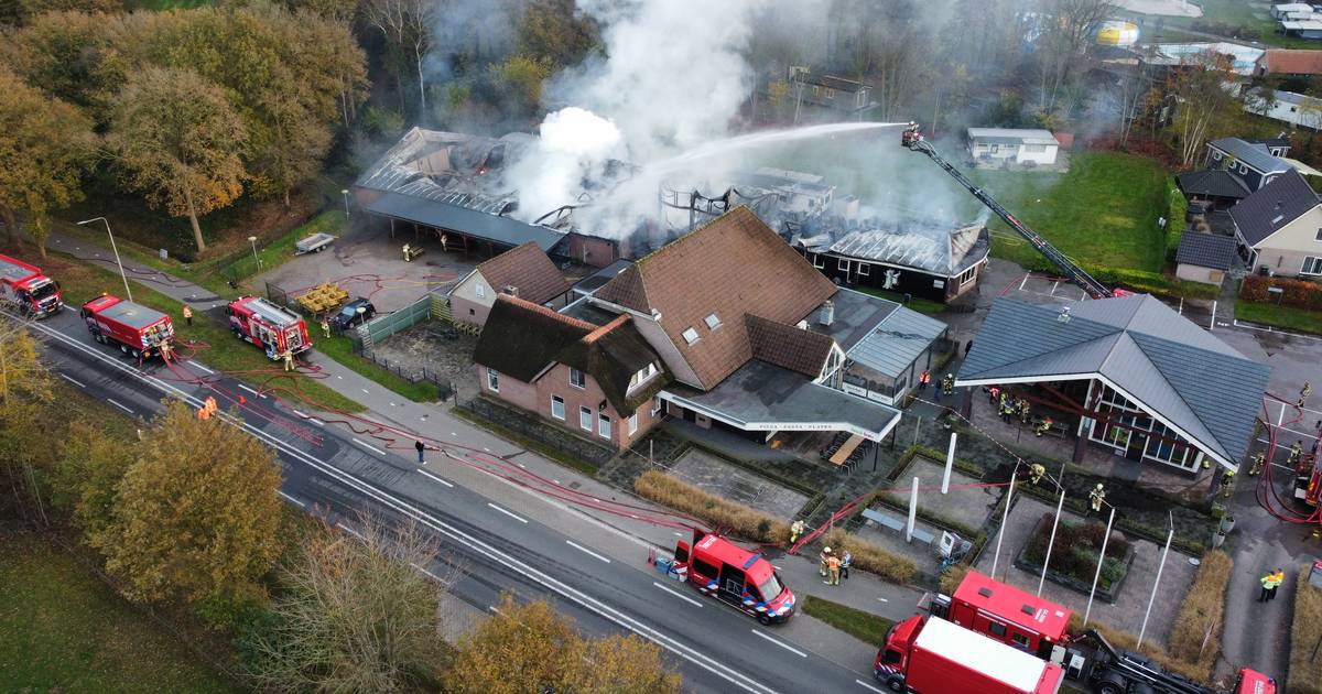 Brand Loods/Bijgebouw in Paasloo op Paasloërweg