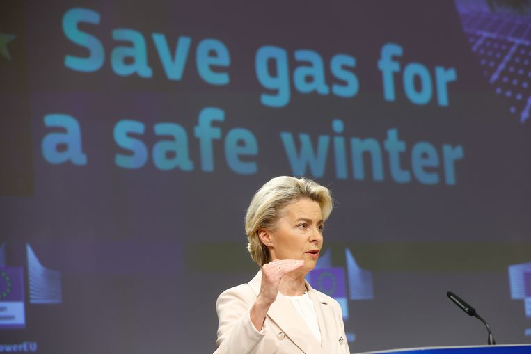 De president van de Europese Commissie Ursula von der Leyen. Beeld ANP / EPA