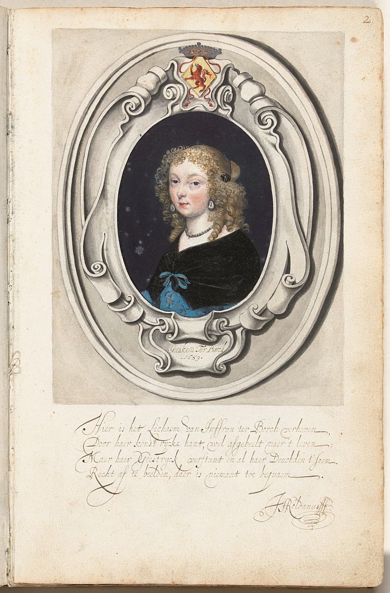 ‘Zelfportret’, Gesina ter Borch, 1659.  Beeld Henni van Beek