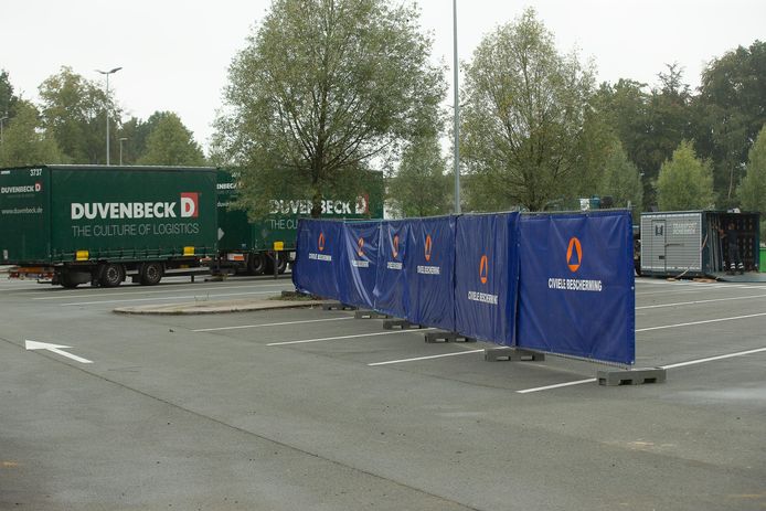 Illustratiefoto van de parking op de E40 in Wetteren.