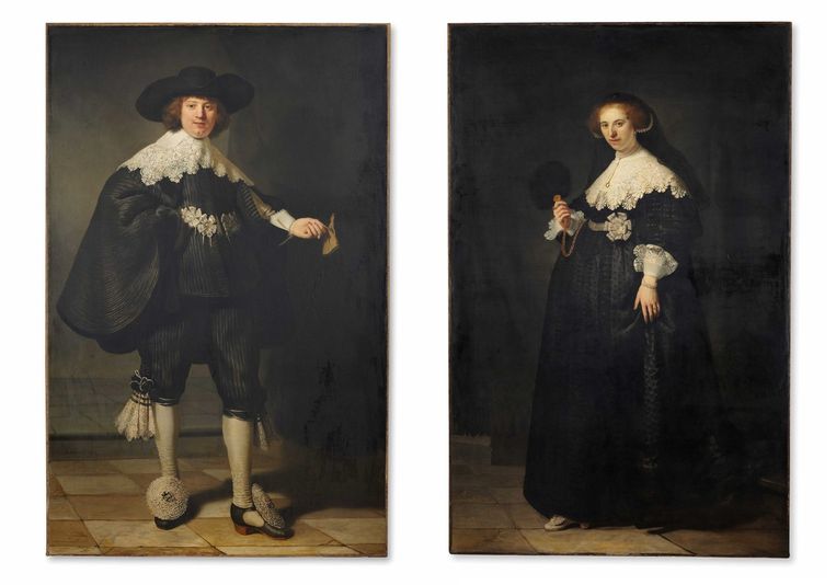 Ashley Furman Bedankt Schema Rembrandts portretten Maerten en Oopjen eerst te zien in Louvre