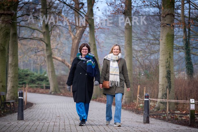 MECHELEN Stress- en burn-outcoaches Katia De Vries en Trinette Hoogakker starten in maart met wandelingen in het Vrijbroekpark