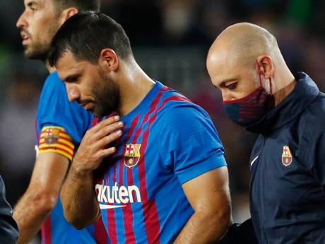 Nog meer zorgen bij Barcelona: Agüero naar ziekenhuis voor hartonderzoek