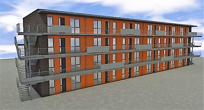 Zo gaat het logiesgebouwen aan de Gastelseweg in Roosendaal eruit zien.