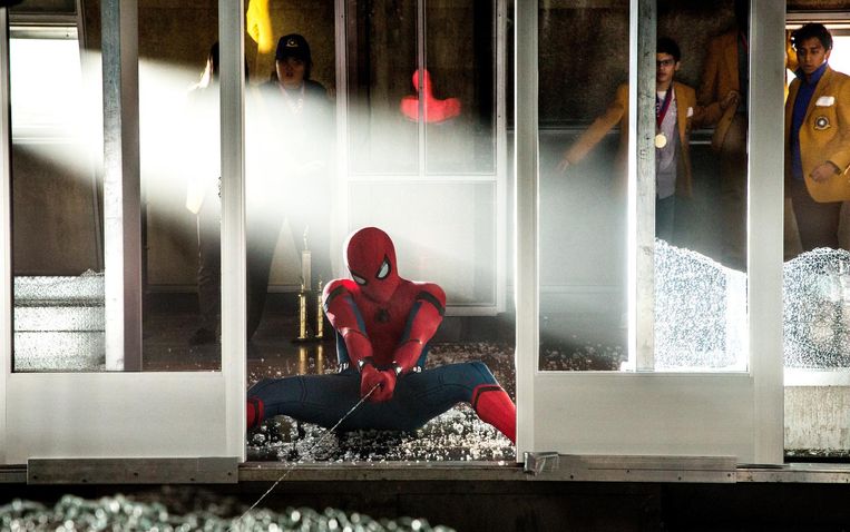 Het ontbreken van Spider-Mans oorsprongverhaal maakt Homecoming wel wat richtingloos. Beeld Columbia Pictures