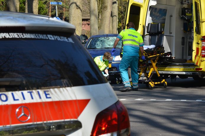 De plek van het ongeluk op de Burgemeester de Manlaan in Breda.
