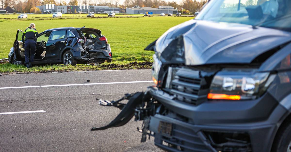 Ongeval met letsel op A7 in Oudehaske