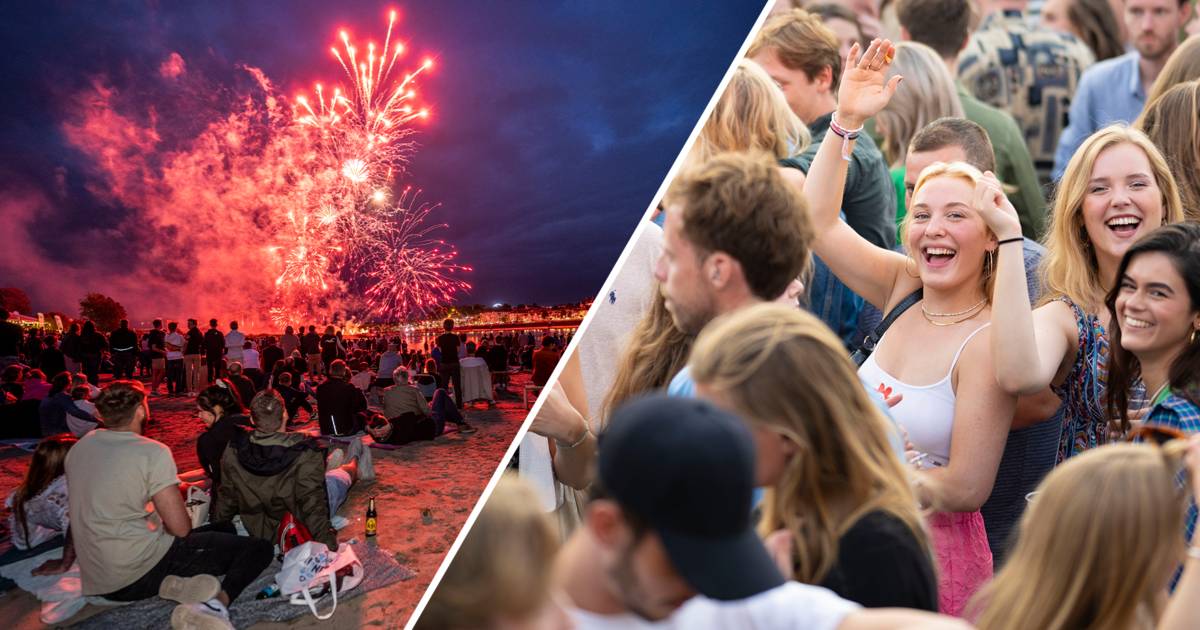 Fireworks Spectacle and Festivities in Nijmegen: Pops, Flashes, and Applause