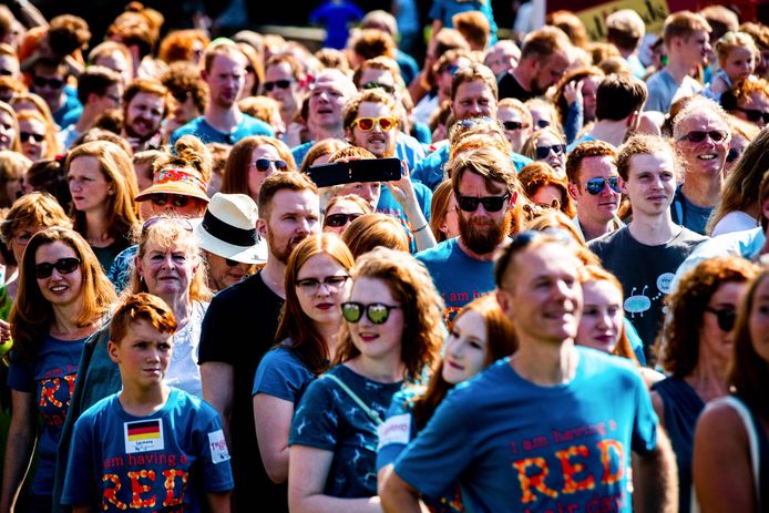 In Tilburg dagen jaarlijks duizenden roodharigen op.